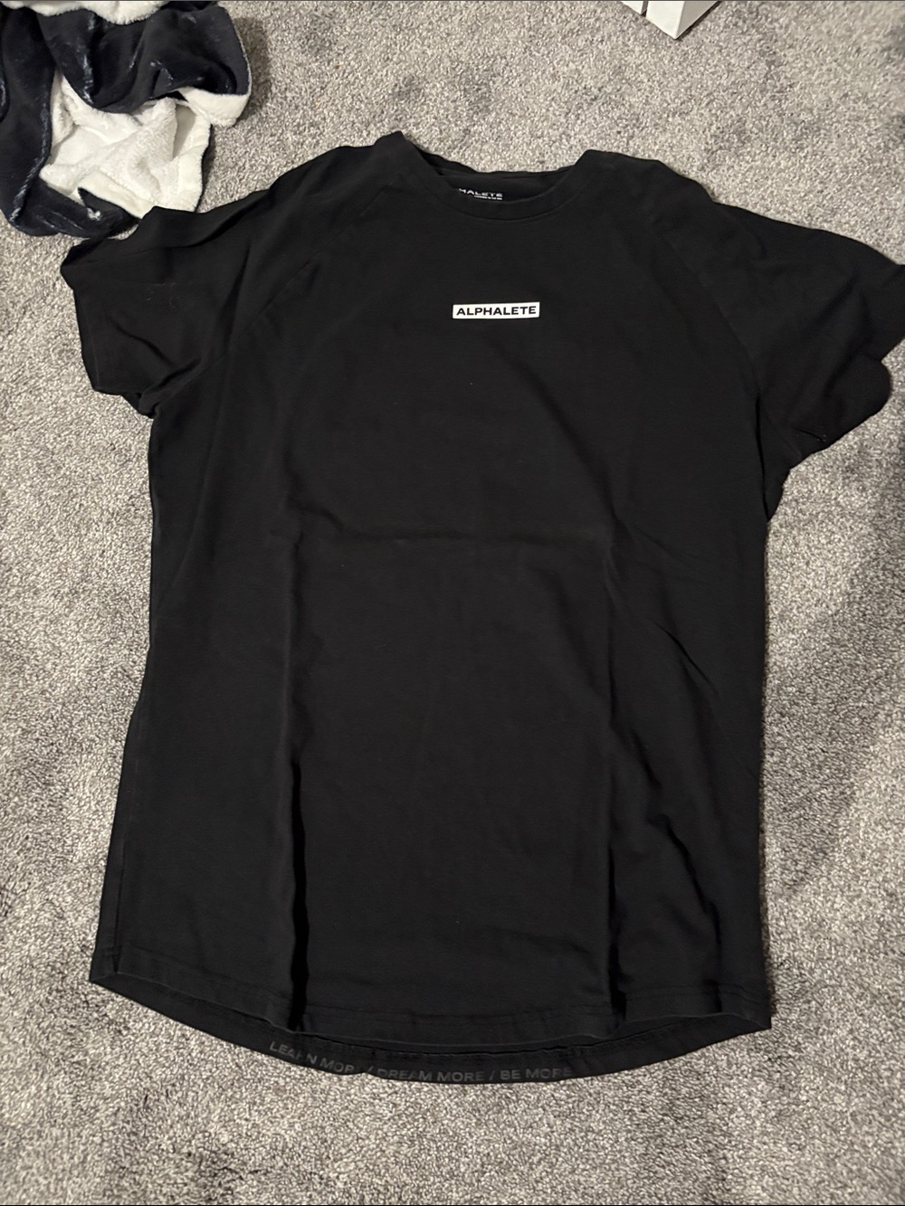 Alphalete Black Crewneck Logo Tee